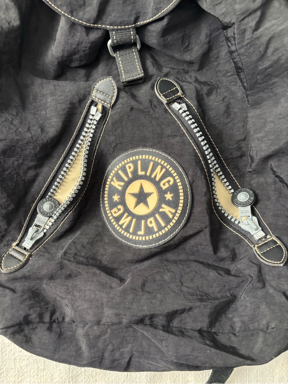 Kipling Black Drawstring Backpack - Picture 3 of 5